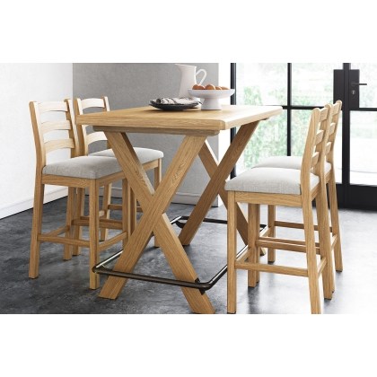 Normandy Chunky Country Oak Bar Table