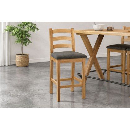 Normandy Chunky Country Oak Bar Stool