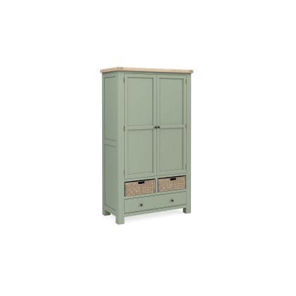 Salcombe Painted Oak Sage Green Larder Unit Salcombe Painted Oak Sage Green Larder Unit