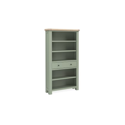 Salcombe Painted Oak Sage Green Large Bookcase