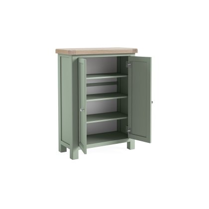 Salcombe Painted Oak Sage Green Shoe Storage Cabinet Salcombe Painted Oak Sage Green Shoe Storage Cabinet