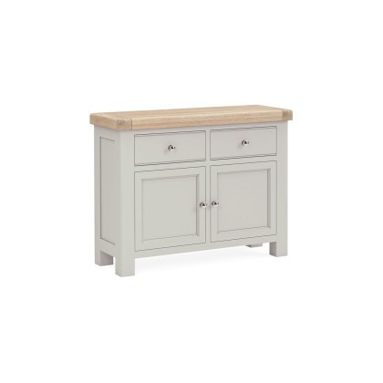 Salcombe Painted Oak Stone Grey Small Sideboard Salcombe Painted Oak Stone Grey Small Sideboard