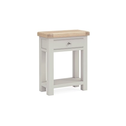 Salcombe Painted Oak Stone Grey Telephone Table