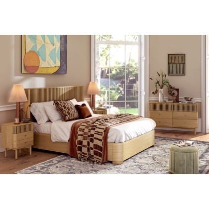 Soho Natural Oak Slatted Bed Frame