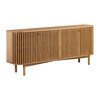 Soho Natural Oak Slatted Large Sideboard Soho Natural Oak Slatted Large Sideboard