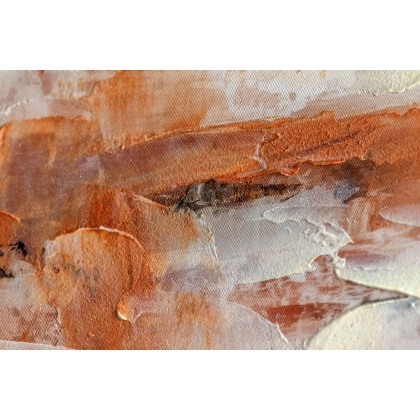 Gallery Direct Warm Haze Framed Canvas 1000x1000mm