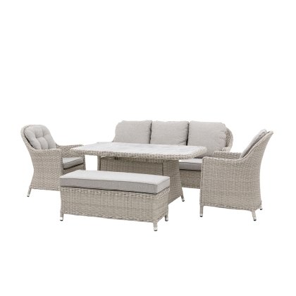 Gallery Direct Holton Outdoor Woven Rectangle Dining Set Gallery Direct Holton Outdoor Woven Rectangle Dining Set