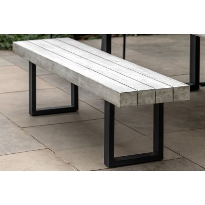 Gallery Direct Taranto Weathered Dining Bench Gallery Direct Taranto Weathered Dining Bench