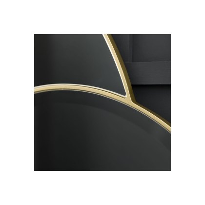 Gallery Direct Ostia Mirror Champagne 1112x15x900mm