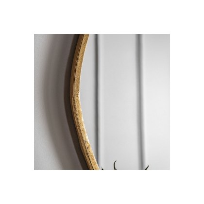 Gallery Direct Chattenden Mirror Gold 700x25x900mm