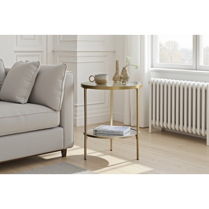 Gallery Direct Hudson Champagne Side Table