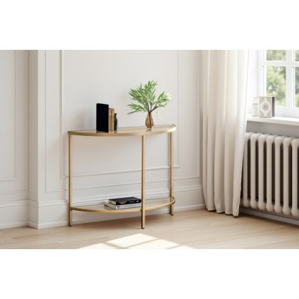 Gallery Direct Hudson Champagne Console Table