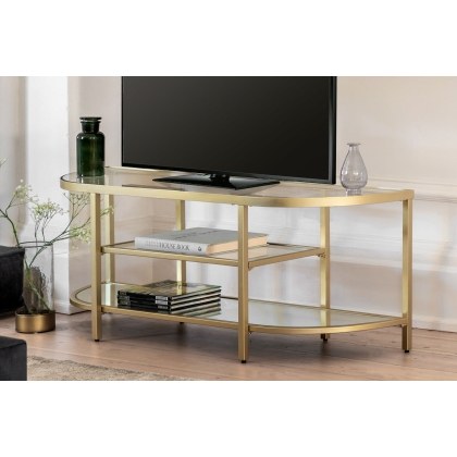 Gallery Direct Hudson Champagne Media TV Unit Gallery Direct Hudson Champagne Media TV Unit