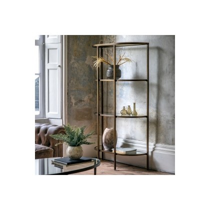 Gallery Direct Hudson Bronze Bookcase Display Unit