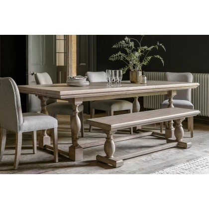 Gallery Direct Vancouver Rustic Pine Extending 200-250cm Dining Table Set with x4 Chairs & Bench Gallery Direct Vancouver Rustic Pine Extending 200-250cm Dining Table Set with x4 Chairs & Bench