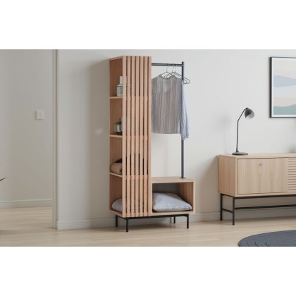 Gallery Direct Okayama Oak Open Wardrobe