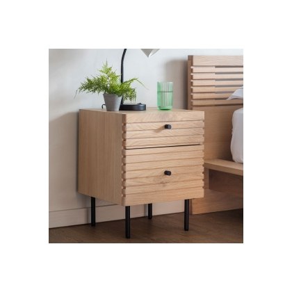 Gallery Direct Okayama Oak Bedside Table