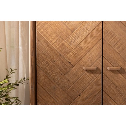 Atauro Reclaimed Wood Double Wardrobe
