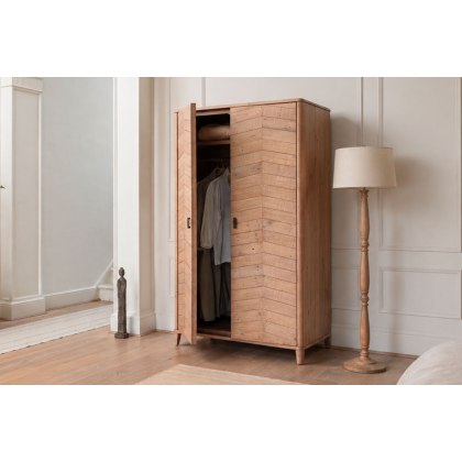 Jude Reclaimed Wood Double Wardrobe