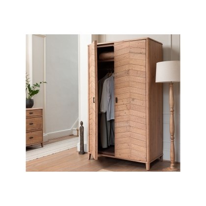 Jude Reclaimed Wood Double Wardrobe