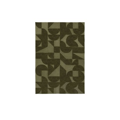 Gallery Direct Cortland Block Rug Olive
