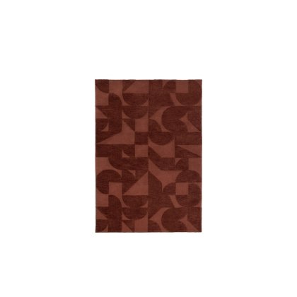 Gallery Direct Cortland Block Rug Nutmeg