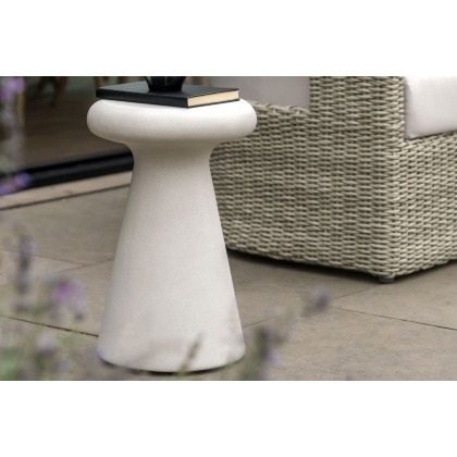 Gallery Direct Pavia Outdoor Concrete Side Table Gallery Direct Pavia Outdoor Concrete Side Table