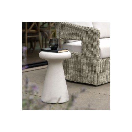 Gallery Direct Pavia Outdoor Concrete Side Table Gallery Direct Pavia Outdoor Concrete Side Table