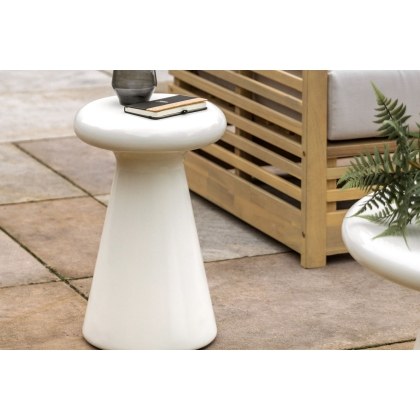 Gallery Direct Pavia Outdoor Cream Concrete Side Table Gallery Direct Pavia Outdoor Cream Concrete Side Table