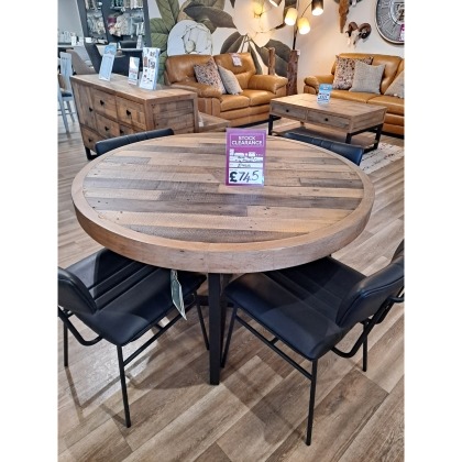 Ex-Display Plymouth - Round Dining Table and 4 Chairs Ex-Display Plymouth - Round Dining Table and 4 Chairs