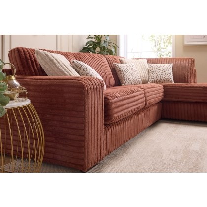 Layton Chunky Cord Large Chaise Sofa