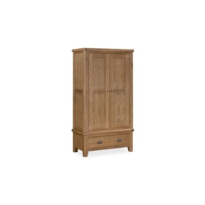 Tewkesbury Smoked Oak Double Wardrobe
