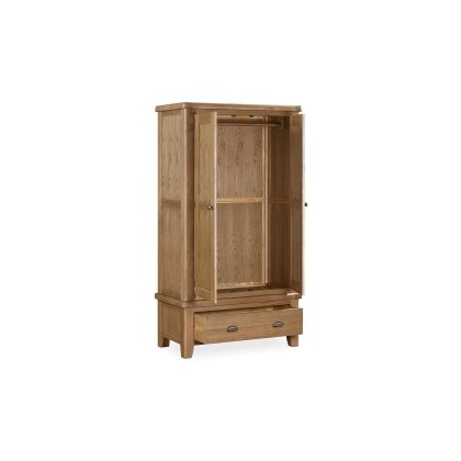 Tewkesbury Smoked Oak Double Wardrobe