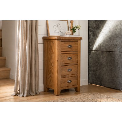 Tewkesbury Smoked Oak 4 Drawer Chest of Drawers
