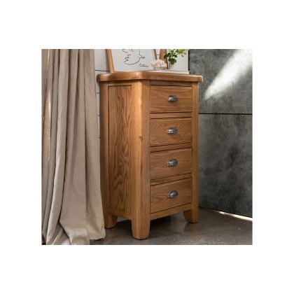 Tewkesbury Smoked Oak 4 Drawer Chest of Drawers