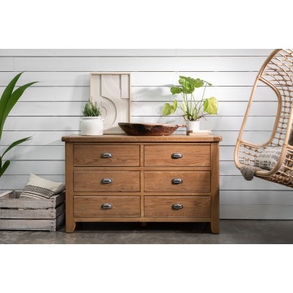 Tewkesbury Smoked Oak 6 Drawer Chest of Drawers Tewkesbury Smoked Oak 6 Drawer Chest of Drawers