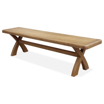 Tewkesbury Smoked Oak 200cm Dining Bench