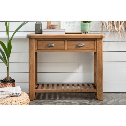 Tewkesbury Smoked Oak Console Table