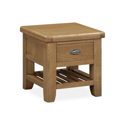 Tewkesbury Smoked Oak Lamp Table