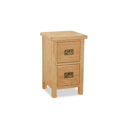 Salisbury Lite Oak Narrow Bedside Table