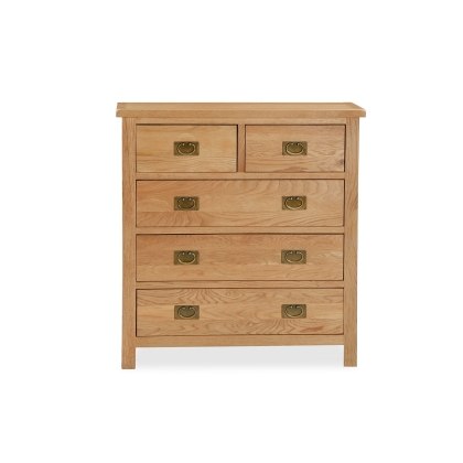 Salisbury Lite Oak 2 Over 3 Chest of Drawers Salisbury Lite Oak 2 Over 3 Chest of Drawers