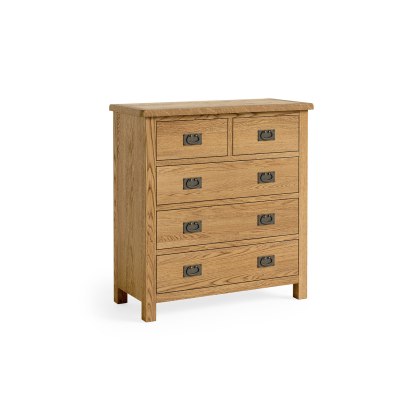 Salisbury Lite Oak 2 Over 3 Chest of Drawers