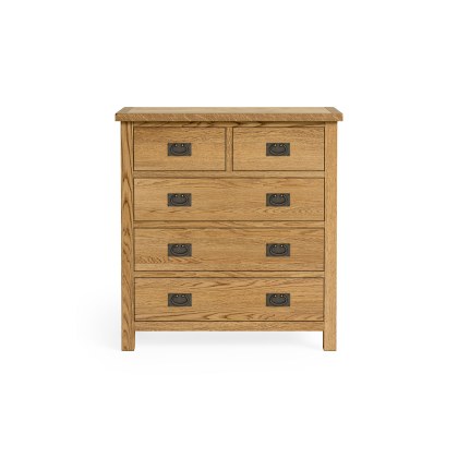 Salisbury Lite Oak 2 Over 3 Chest of Drawers