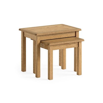 Salisbury Lite Oak Nest of Tables