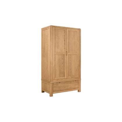 Bergen Solid Oak Gents Wardrobe