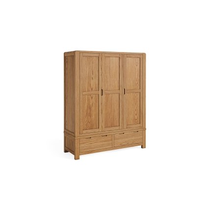 Bergen Solid Oak Triple Wardrobe