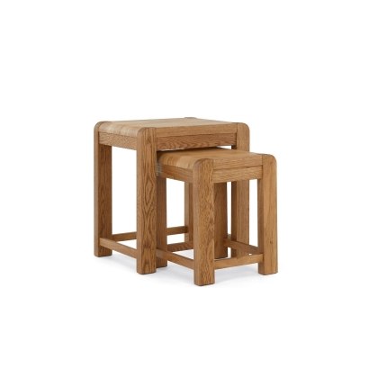 Bergen Solid Oak Nest of Tables
