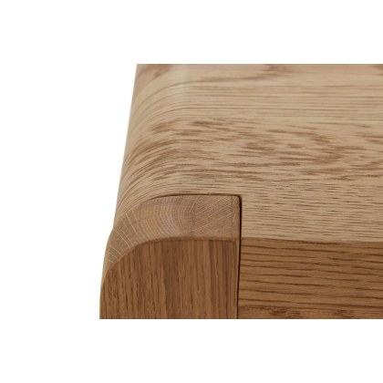 Bergen Solid Oak 110cm Small Bench