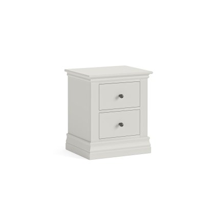 Bordeaux Painted Cotton 2 Drawer Bedside Table