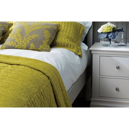 Bordeaux Painted Cotton 2 Drawer Bedside Table